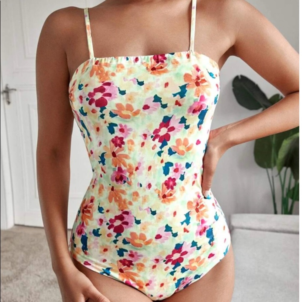 Shein Floral Bodysuit